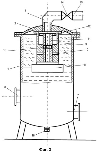 Установка для отделения воздуха от жидкости, перекачиваемой по трубопроводу (патент 2462288)