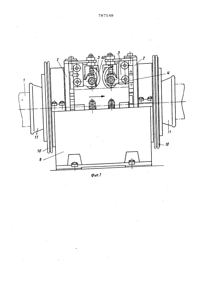 Устройство для винтового перемещения круглых заготовок (патент 787149)