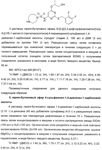 Производные пиримидинсульфонамида в качестве модуляторов рецепторов хемокинов (патент 2408587)