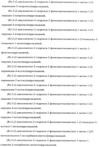 Соли четвертичного аммония в качестве антагонистов м3 (патент 2394031)