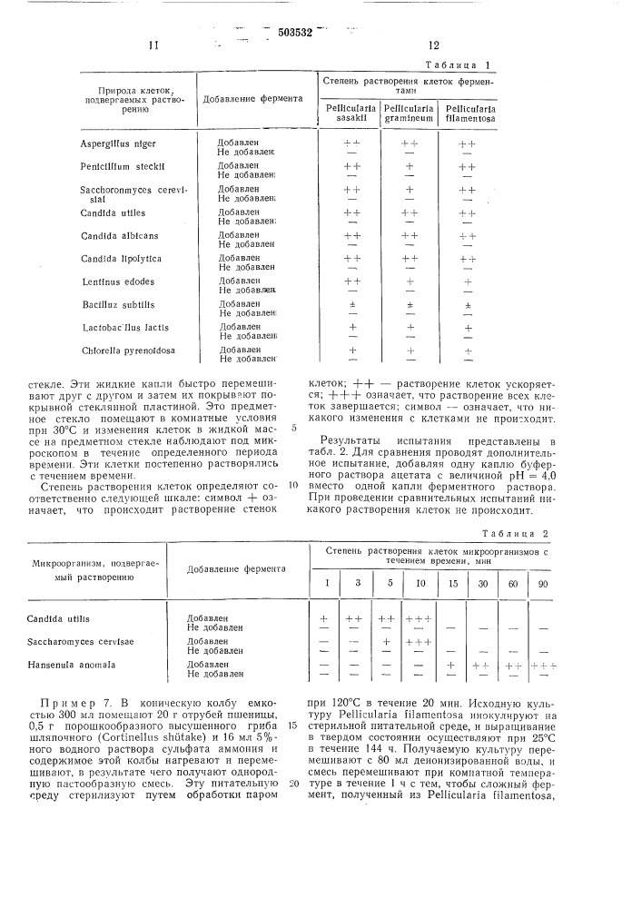 Способ получения фермента для лизиса клеток микроорганизмов (патент 503532)