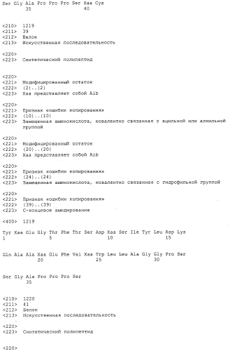 Основанные на амидах пролекарства пептидов глюкагонового надсемейства (патент 2550696)