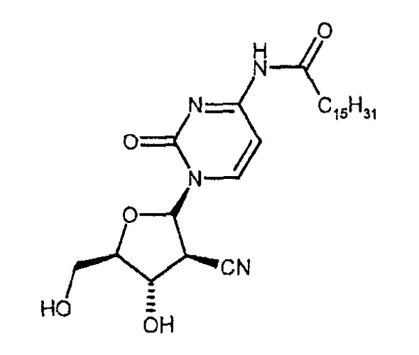 Суспензии кристаллических пиримидиновых нуклеозидных производных в капсулах (патент 2428972)