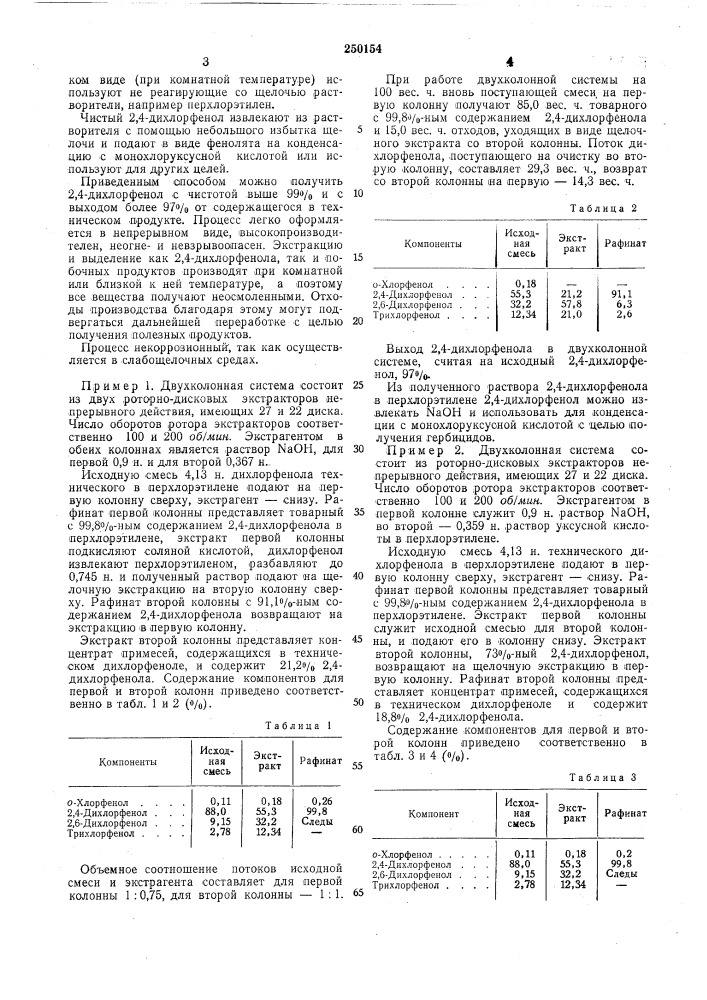 Способ выделения 2,4-дихлорфенола (патент 250154)