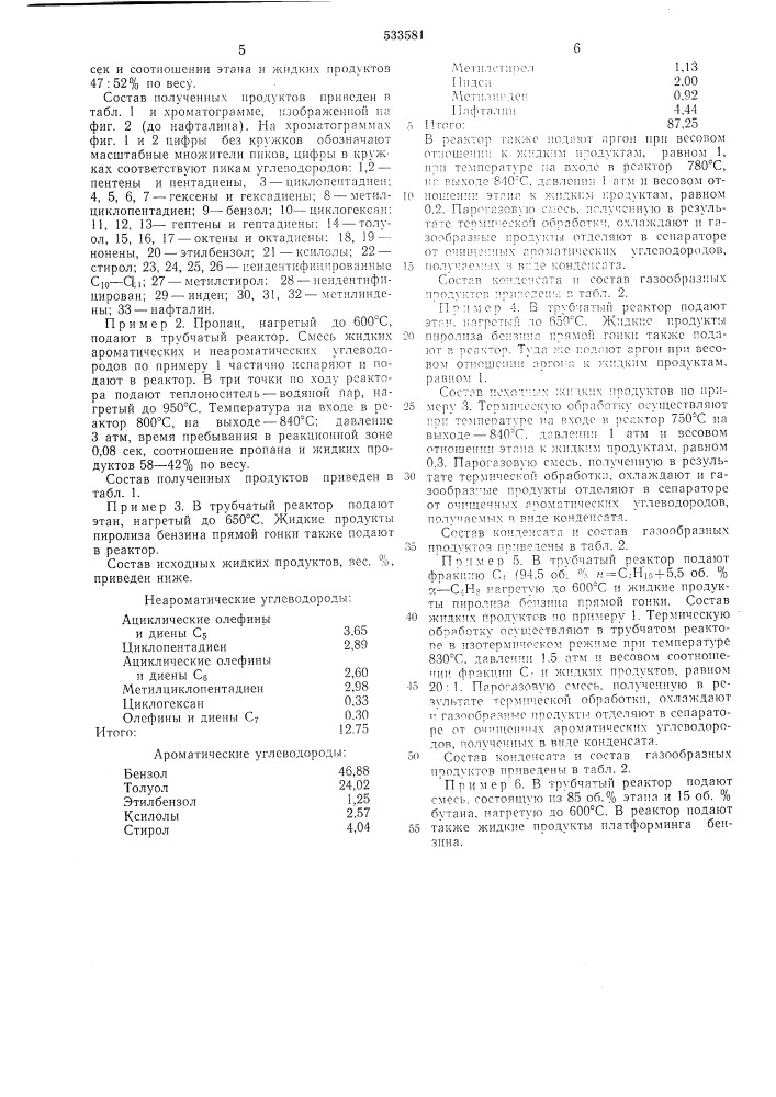 Способ очистки ароматических углеводородов (патент 533581)