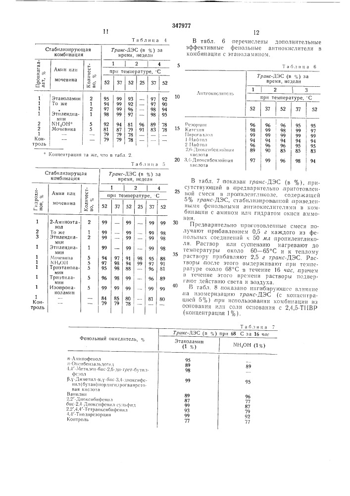 Препарат для ингибирования изомеризации гр.дяс- диэтилстильбэстрола в z/яс-изомер (патент 347977)