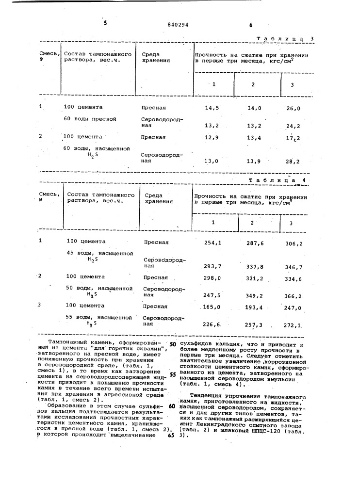 Способ приготовления тампонажногораствора (патент 840294)