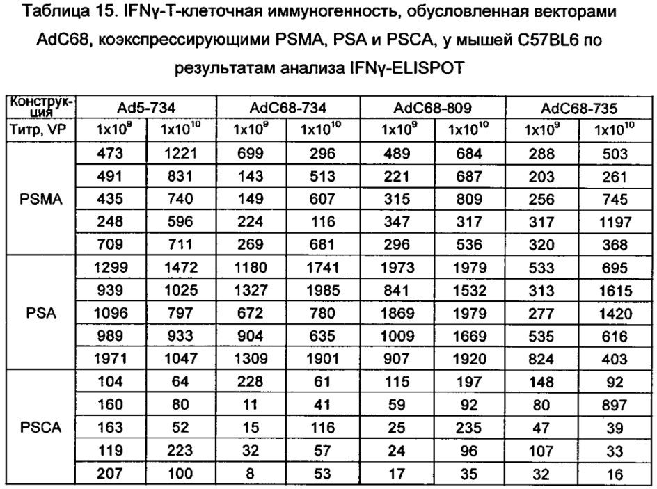 Векторы для экспрессии простатоассоциированных антигенов (патент 2650860)