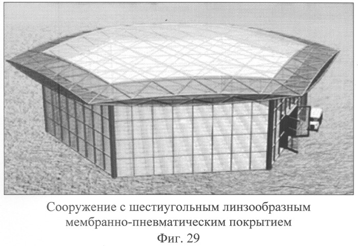 Сооружение с мембранным покрытием (патент 2315843)