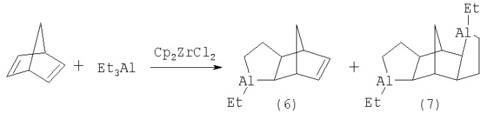 Способ совместного получения 3,4-ди(3-бутенил)-1-этилалюминациклопентана,3,10-диэтил-3,10-диалюминатрицикло-[0 1,5.08,12]тетрадекана и 3,10,17-триэтил-3,10,17-триалюминатетрацикло[0 1,5.08,12.015,19 ]генэйкозана (патент 2309958)