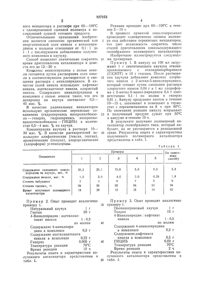 Способ получения катализатора длядимеризации этилена (патент 827153)