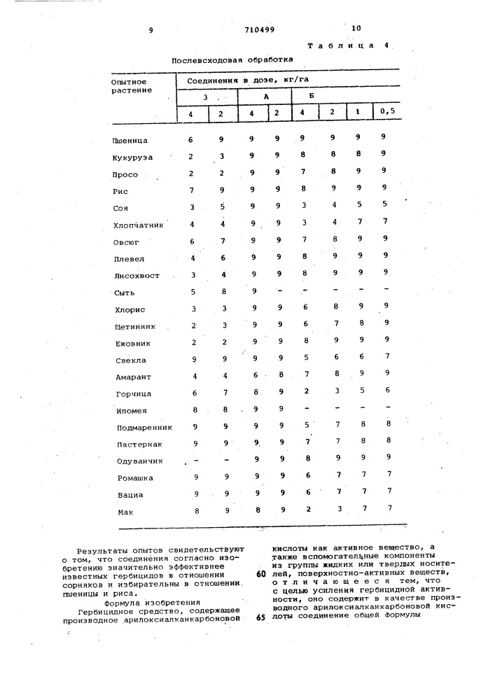 Гербицидное средство (патент 710499)