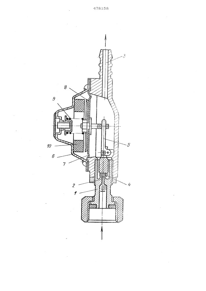 Регулятор давления газа (патент 478158)