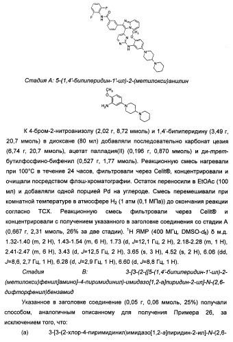 Имидазопиридиновые ингибиторы киназ (патент 2469036)