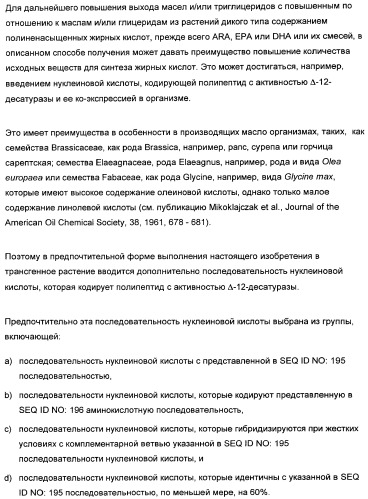 Способ получения полиненасыщенных жирных кислот в трансгенных растениях (патент 2449007)