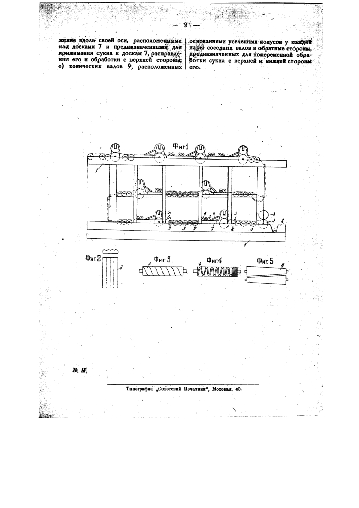 Сукновальная машина для валки сукна в расправленном состоянии (патент 21880)