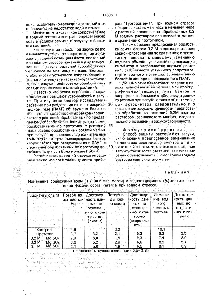 Способ защиты растений от засухи (патент 1780611)