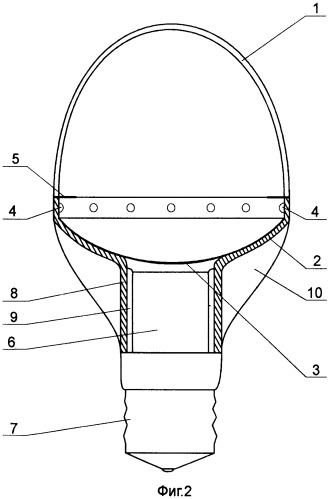 Светодиодная лампа (патент 2530426)