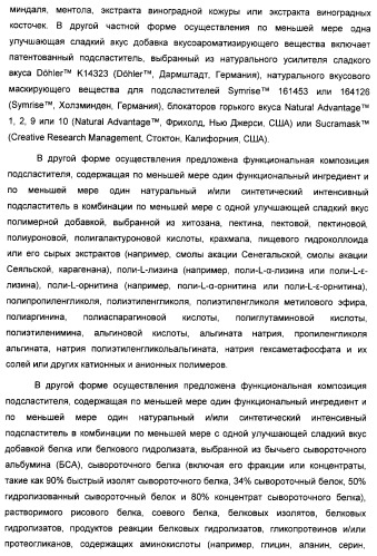 Композиция интенсивного подсластителя с минеральным веществом и подслащенные ею композиции (патент 2417031)