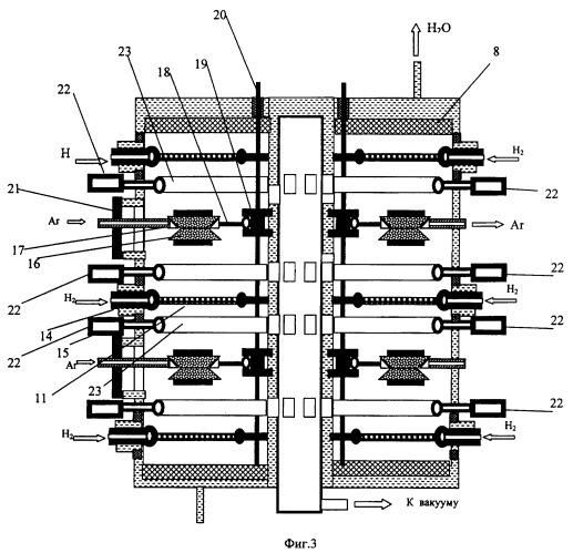 Cvd-реактор и способ синтеза гетероэпитаксиальных пленок карбида кремния на кремнии (патент 2394117)