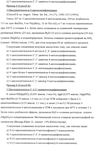 Применение производных анилина в качестве ингибиторов фосфодиэстеразы 4 (патент 2321583)