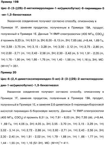 Производные бензотиазолциклобутиламина в качестве лигандов гистаминовых h3-рецепторов, фармацевтическая композиция на их основе, способ селективной модуляции эффектов гистаминовых h3-рецепторов и способ лечения состояния или нарушения, модулируемого гистаминовыми h3-рецепторами (патент 2487130)