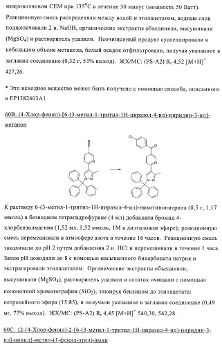 Производные пиразола в качестве модуляторов протеинкиназы (патент 2419612)