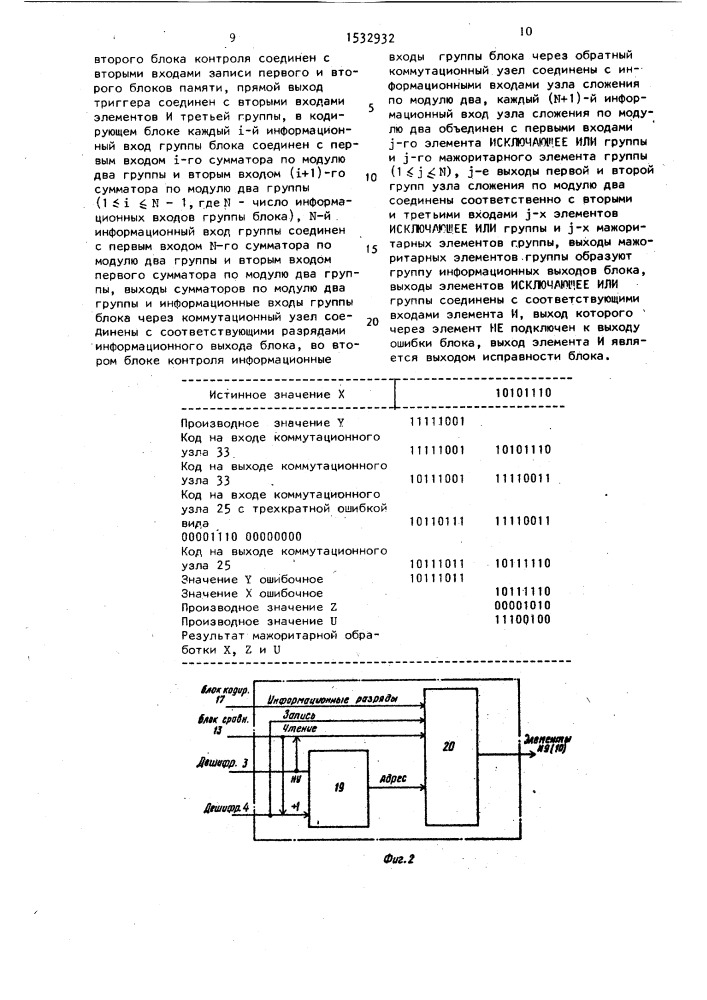 Устройство для дешифрации команд (патент 1532932)