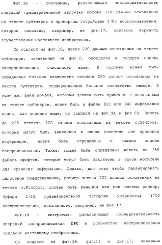 Носитель для хранения информации, записывающий поток основанных на тексте субтитров, устройство и способ, его воспроизводящие (патент 2324988)