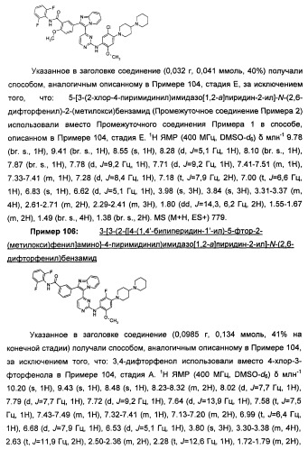 Имидазопиридиновые ингибиторы киназ (патент 2469036)