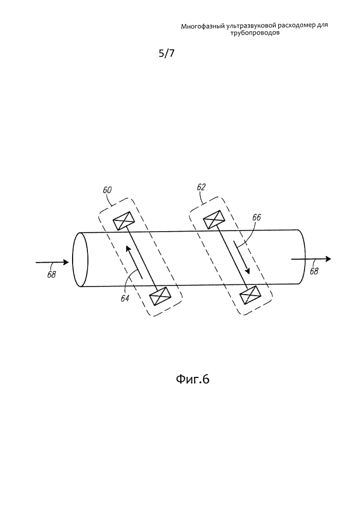Многофазный ультразвуковой расходомер для трубопроводов (патент 2631495)