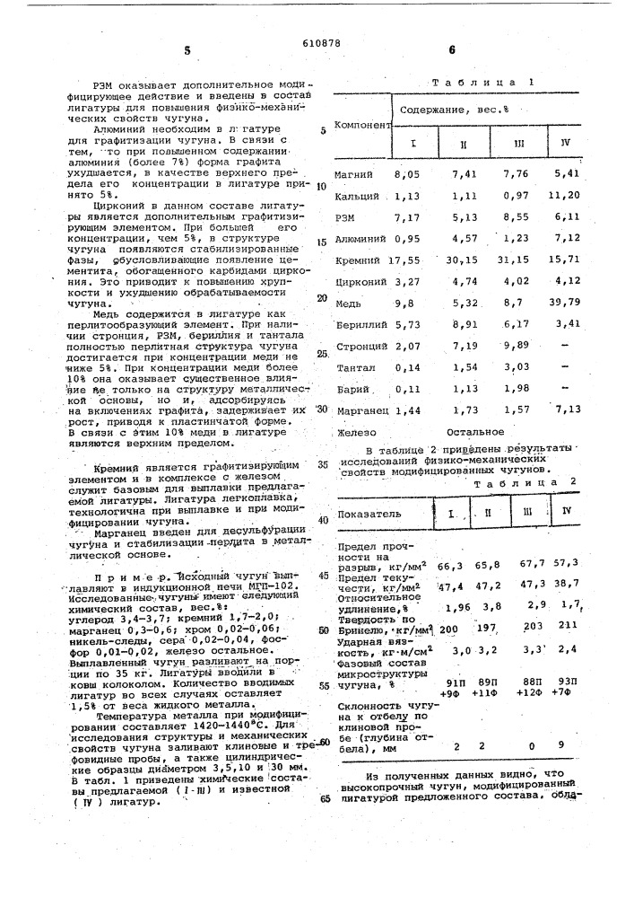 Лигатура (патент 610878)