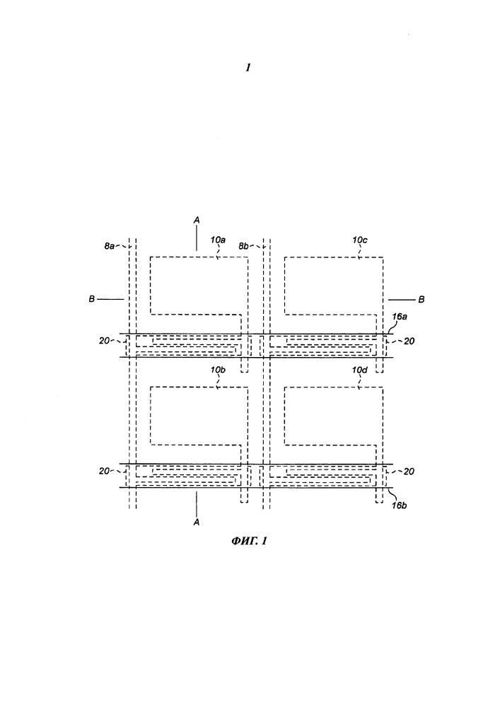Подавление токов утечки в устройстве на тонкопленочных транзисторах (патент 2665331)