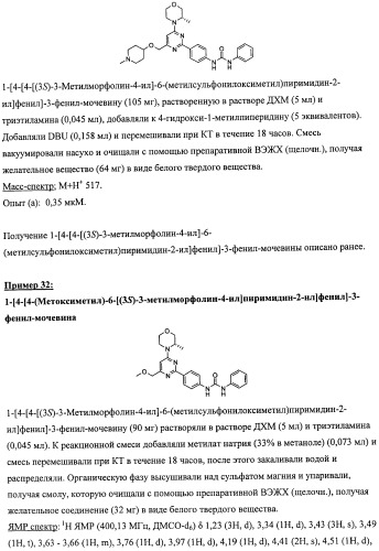 Производные морфолинопиримидина, полезные для лечения пролиферативных нарушений (патент 2440349)