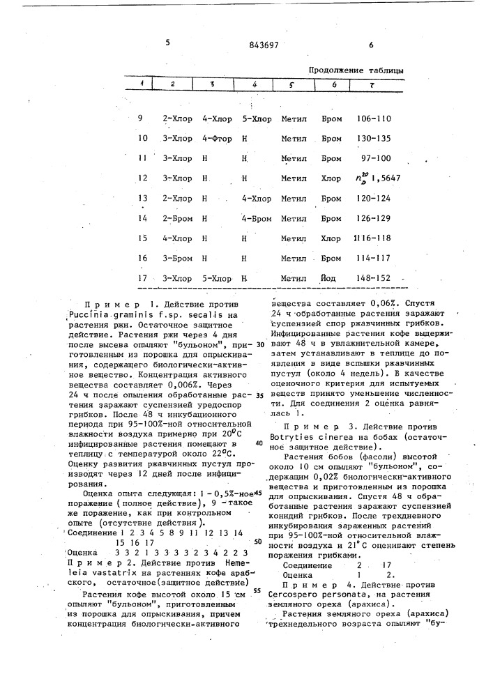 Фунгицидное средство (патент 843697)