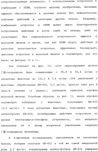 Селективные модуляторы рецептора эстрогена в комбинации с эстрогенами (патент 2342145)