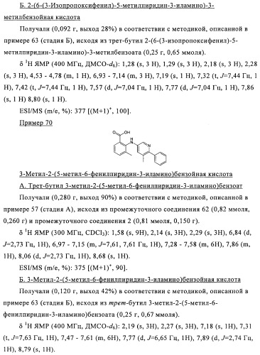 Производные азабифениламинобензойной кислоты в качестве ингибиторов dhodh (патент 2481334)