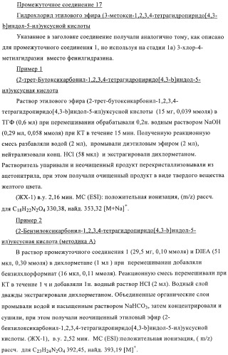 Производные тетрагидропиридоиндола (патент 2387652)