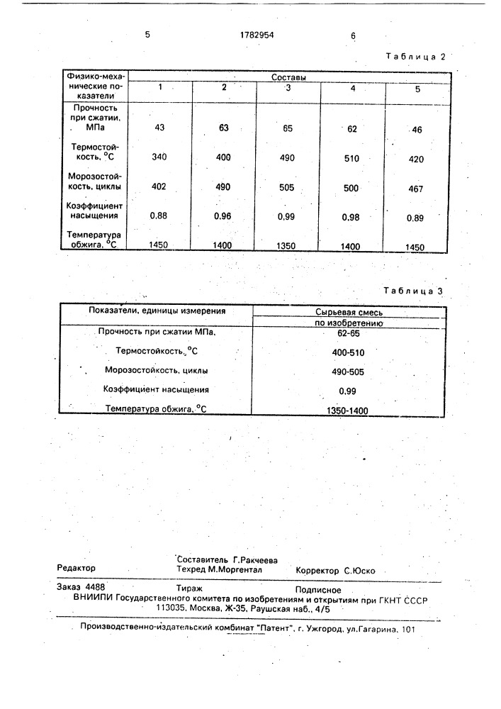 Сырьевая смесь для получения портланд-шлакопортландцемента (патент 1782954)