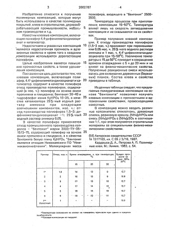 Клеевая композиция (патент 2002787)