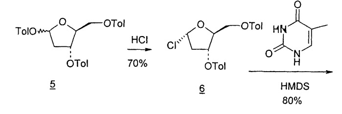 Синтез  -l-2&#39;-дезоксинуклеозидов (патент 2361875)