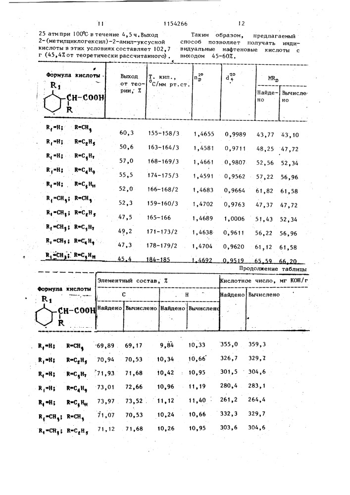 Способ получения нафтеновых кислот (патент 1154266)