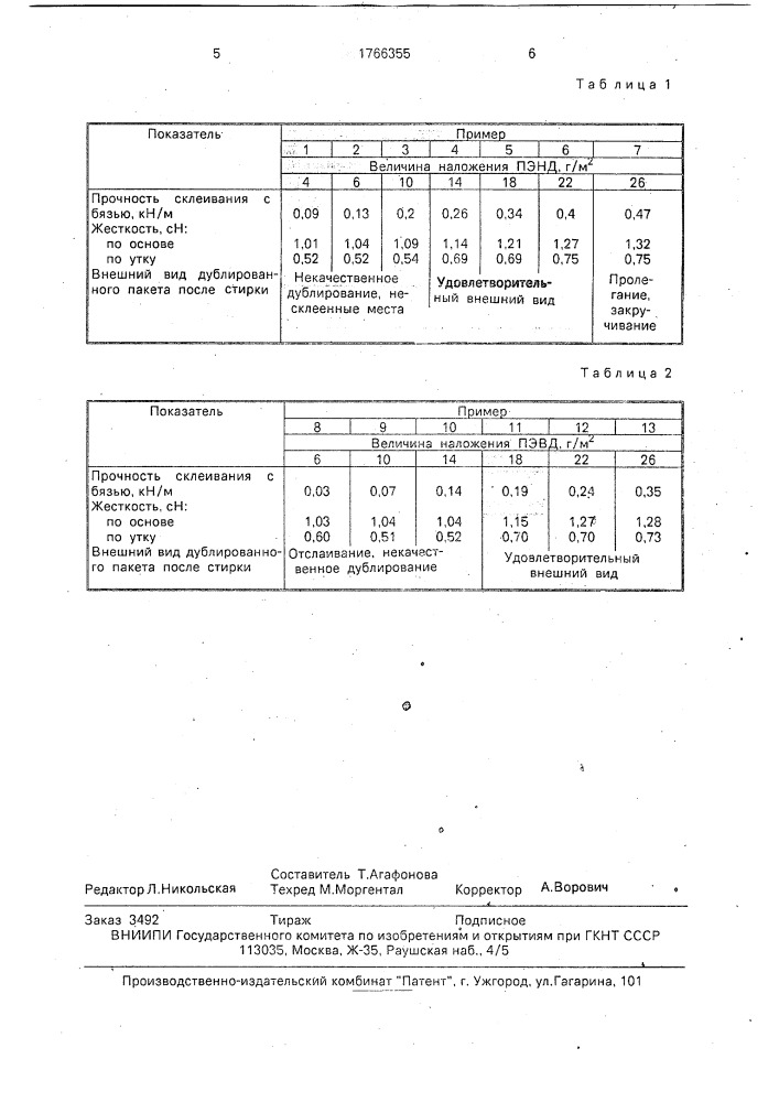 Способ получения термоклеевого прокладочного материала (патент 1766355)