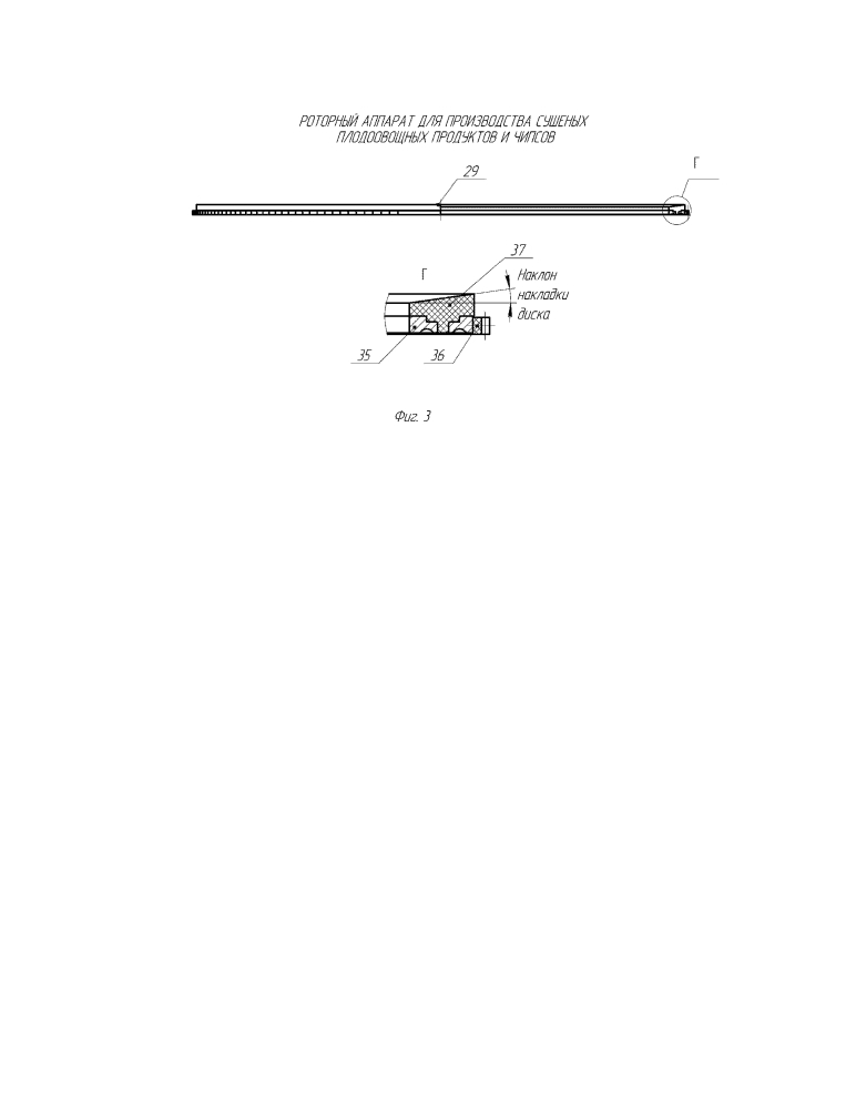 Роторный аппарат для производства сушеных плодоовощных продуктов и чипсов (патент 2602646)