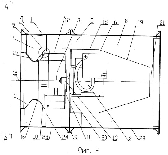 Канальный вентилятор (патент 2289728)