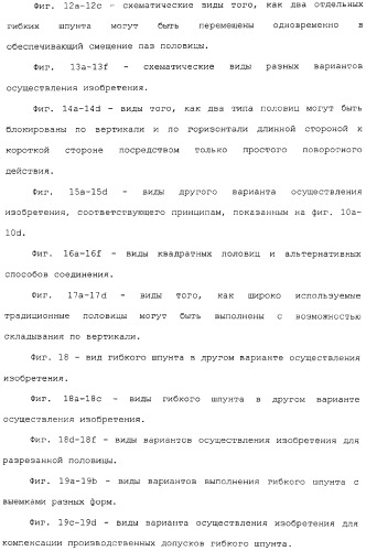 Механическое соединение половиц при помощи гибкого шпунта (патент 2373348)