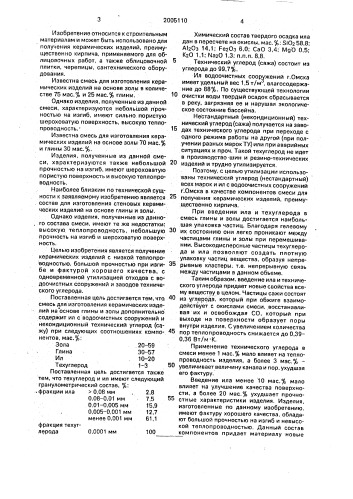 Смесь для изготовления керамических изделий (патент 2005110)