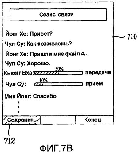 Терминал и способ осуществления сеанса связи с использованием в них услуги мгновенного обмена сообщениями (патент 2419251)