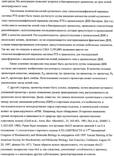 Мутантная iib/iic субъединица глюкозоспецифической пермеазы системы pts, фрагмент днк, бактерия, принадлежащая к роду escherichia, - продуцент l-треонина и способ получения l-треонина (патент 2335536)
