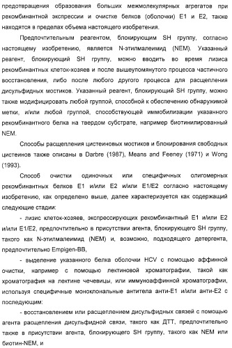 Очищенные белки оболочки вируса гепатита с для диагностического и терапевтического применения (патент 2313363)